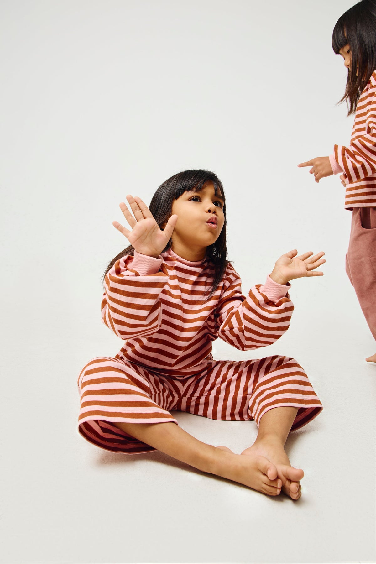 Grow With Me Shirt | Rust & Pink Stripes