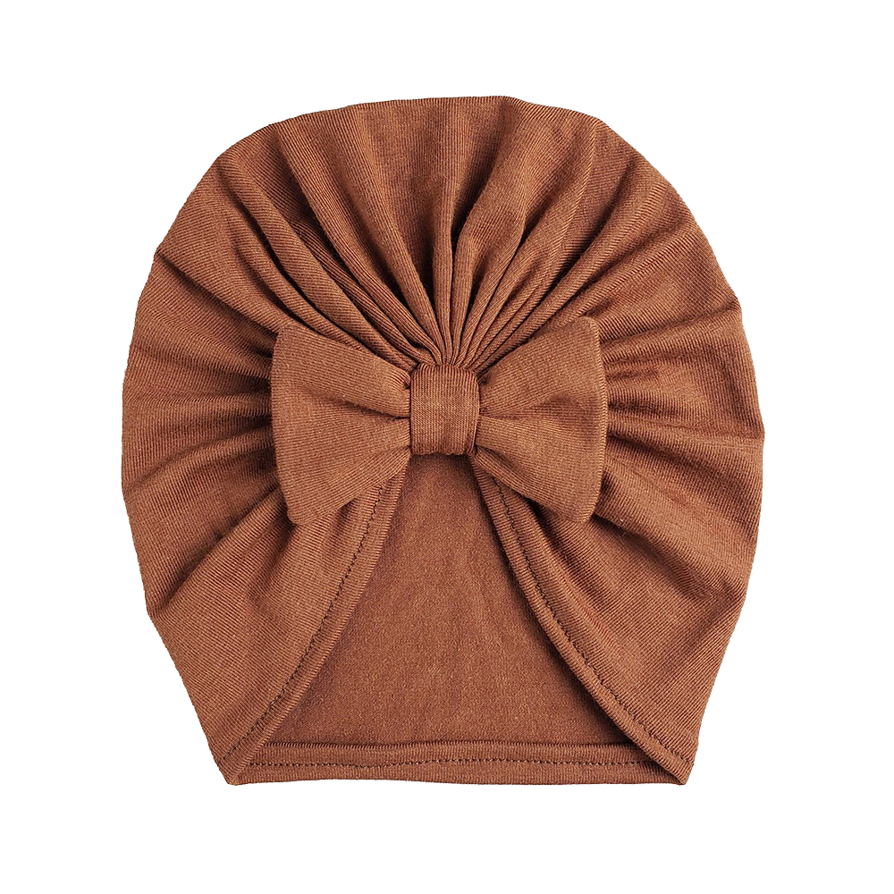Chapeau turban en bambou | Rouille