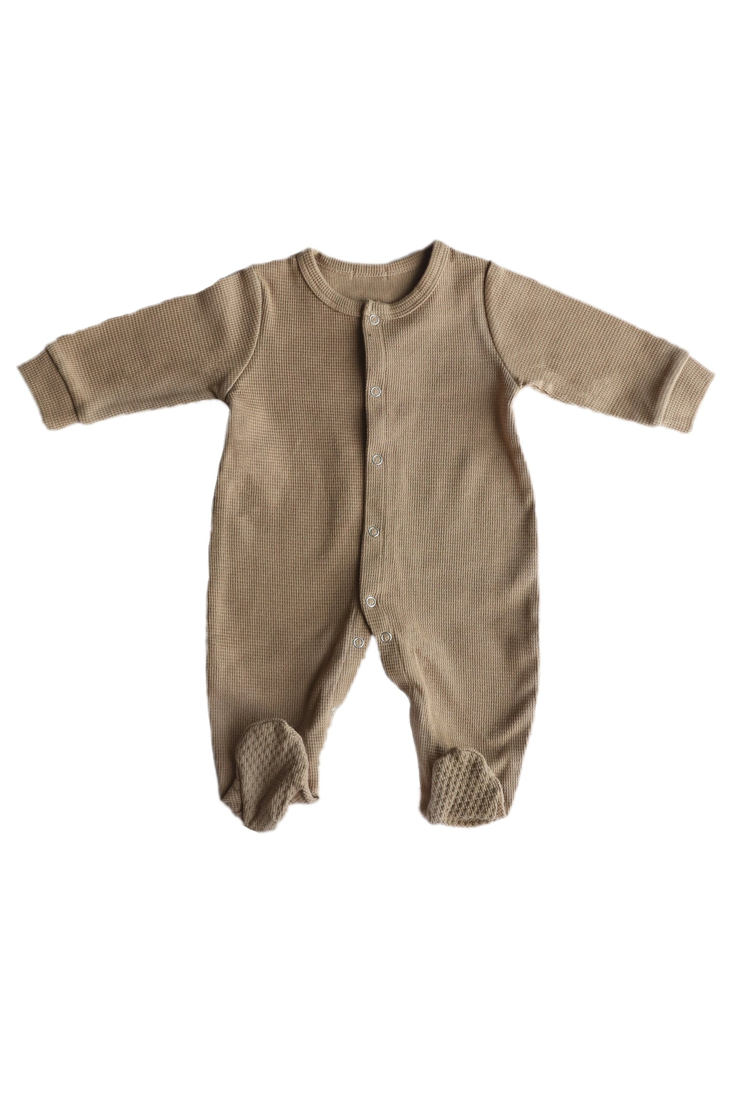 Waffle Sleepsuit Latte