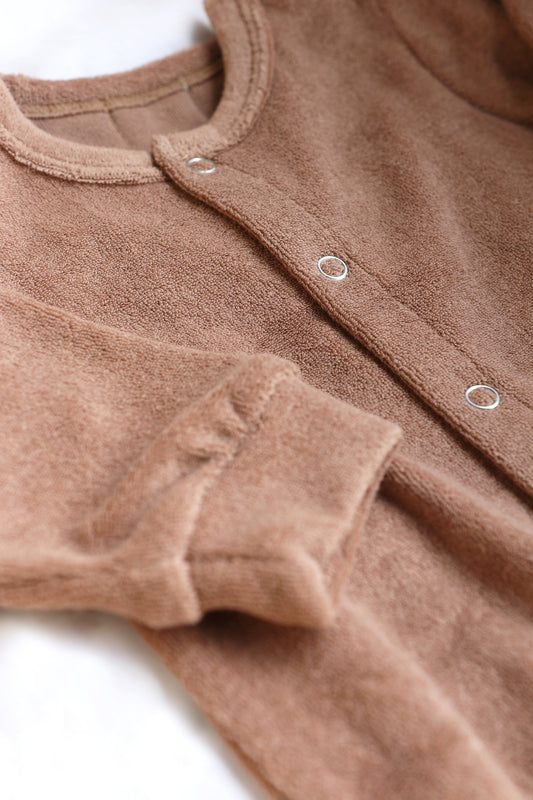 Terry Sleepsuit Caramel