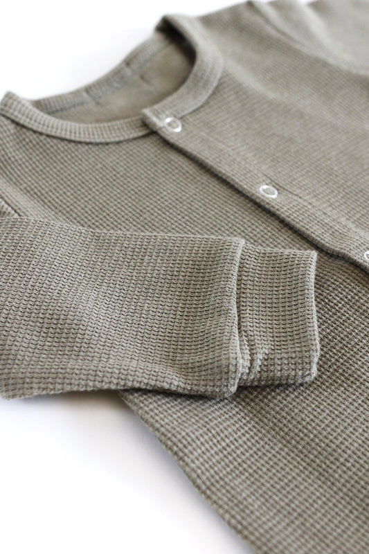 Waffle Sleepsuit Matcha