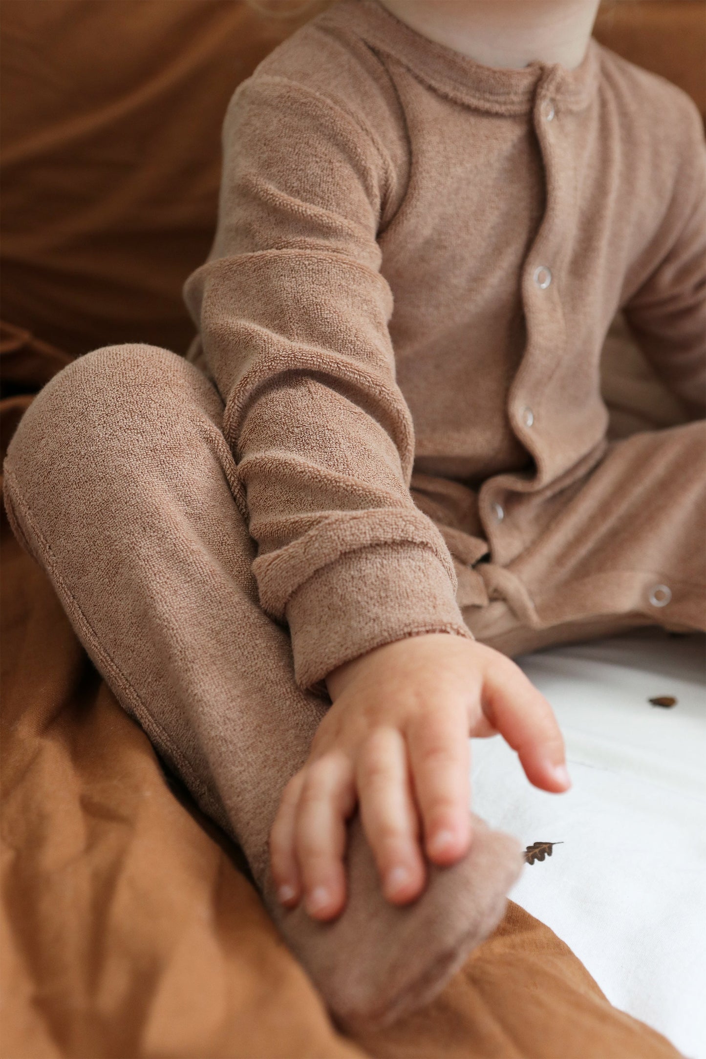 Terry Sleepsuit Caramel