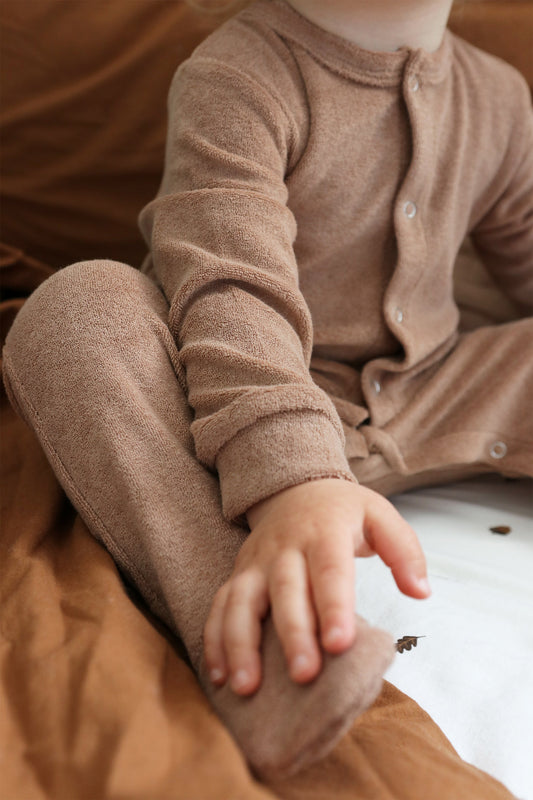 Terry Sleepsuit Caramel