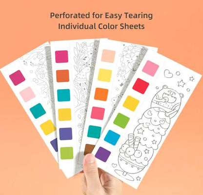 Mini Watercolor Painting Book