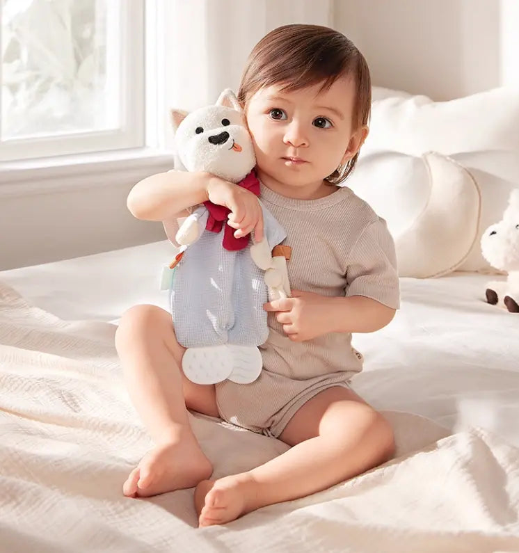 Baby Comforter Blanket & Teething Plush Toy