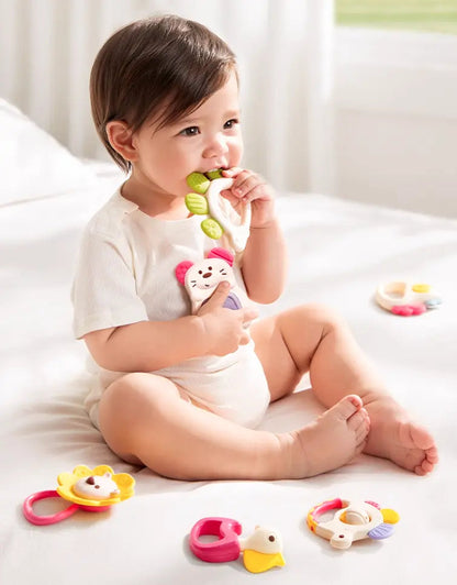 Hochets et anneaux de dentition 8 pièces (0 m+)