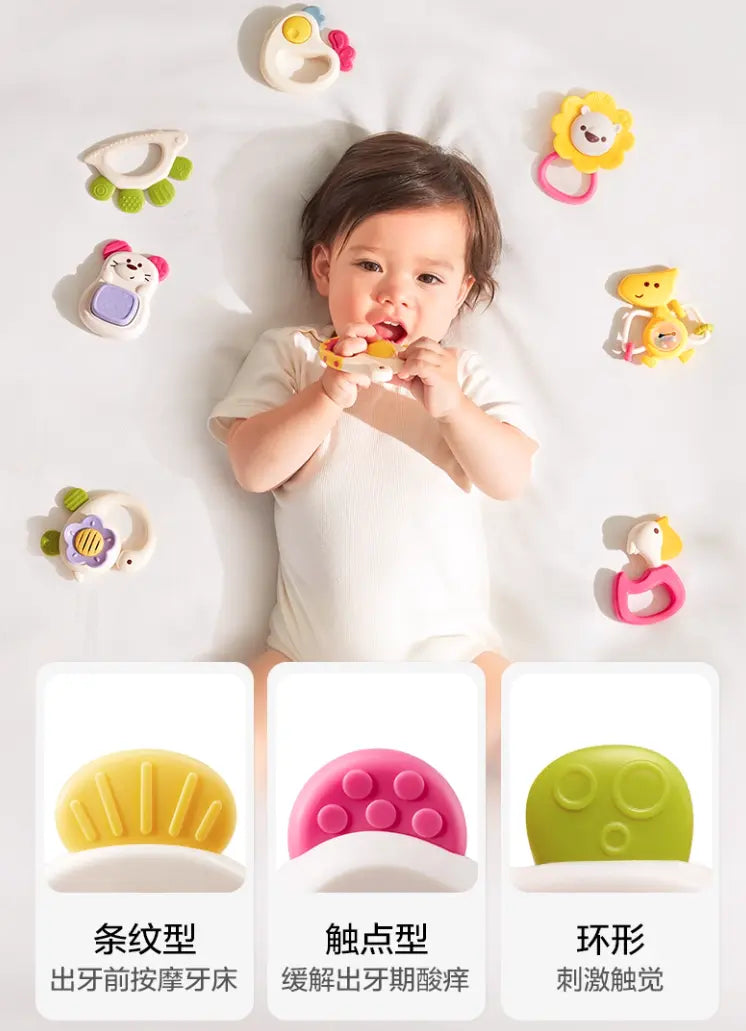 Baby Rattles & Teethers 8pcs (0m+)