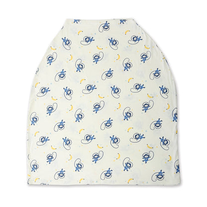 Rayon from Bamboo Baby Cover & Nursing Poncho (Space Monkey Print)