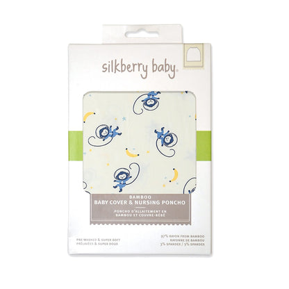 Rayon from Bamboo Baby Cover & Nursing Poncho (Space Monkey Print)