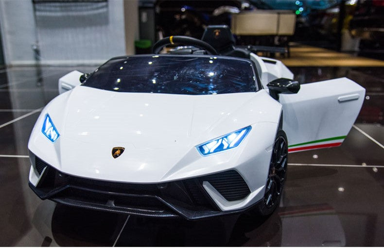 Voiture électrique Lamborghini Huracan DELUXE 12V 2026 pour enfants avec télécommande