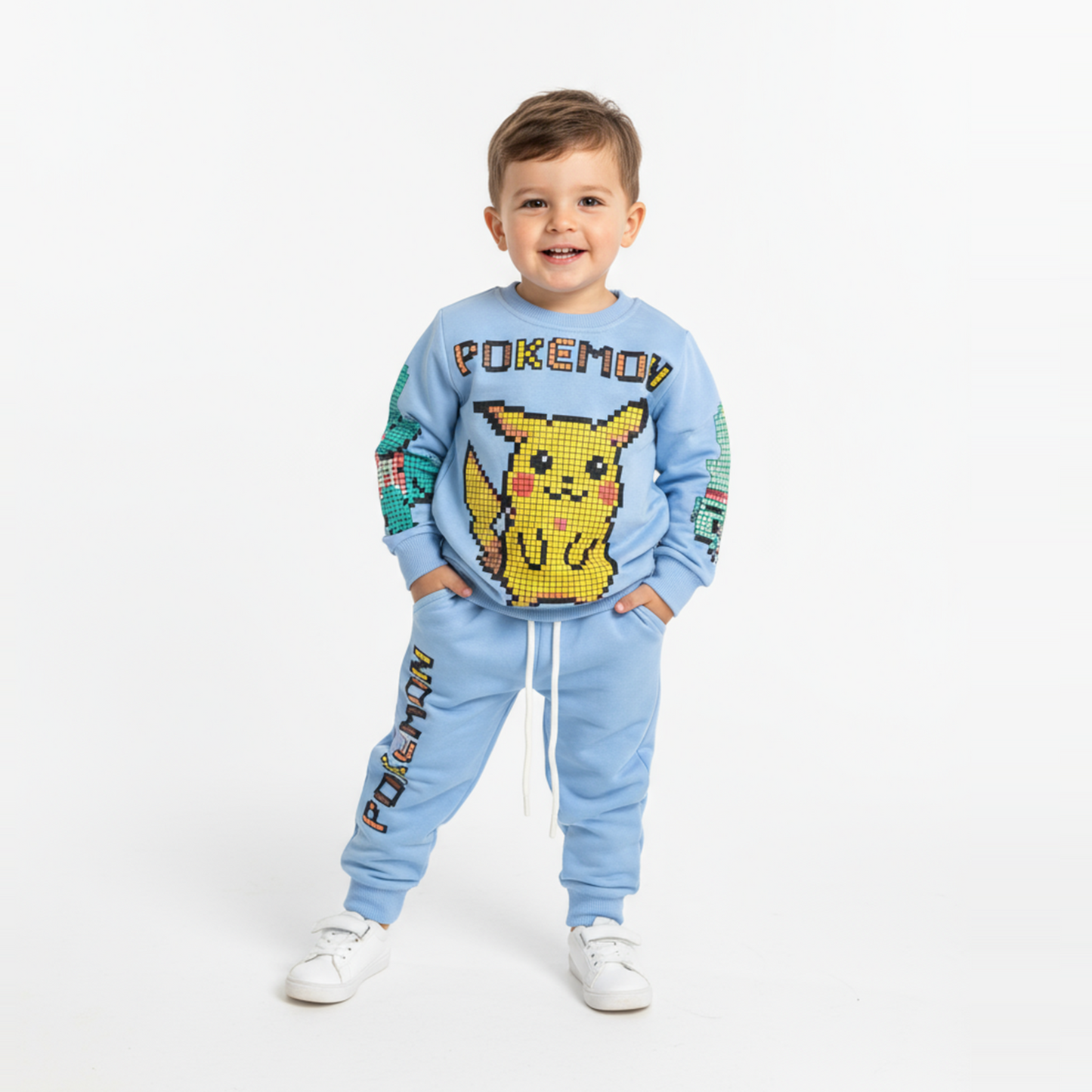 Ensemble de jogging décontracté avec motif petits animaux de compagnie