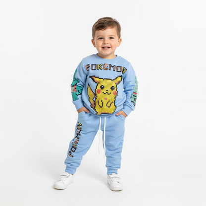 Ensemble de jogging décontracté avec motif petits animaux de compagnie
