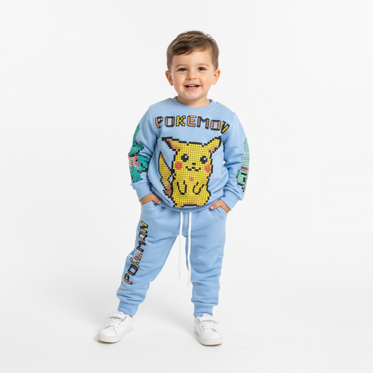 Ensemble de jogging décontracté avec motif petits animaux de compagnie