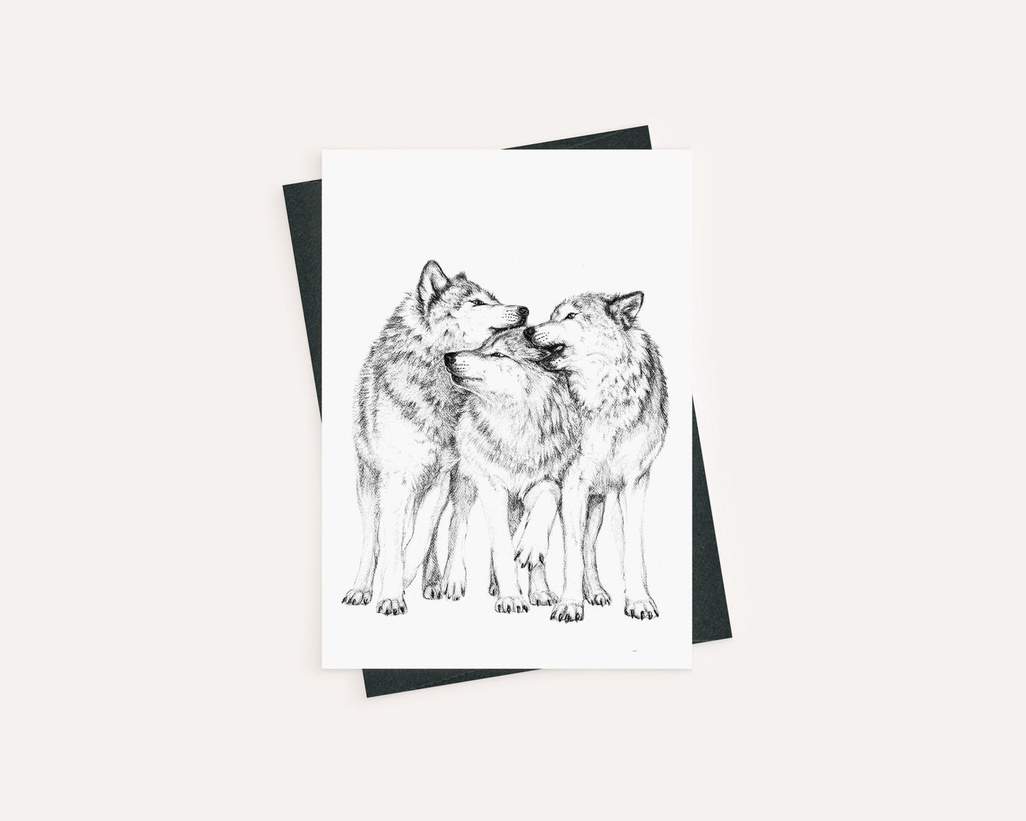 Meute de loups - Carte de vœux
