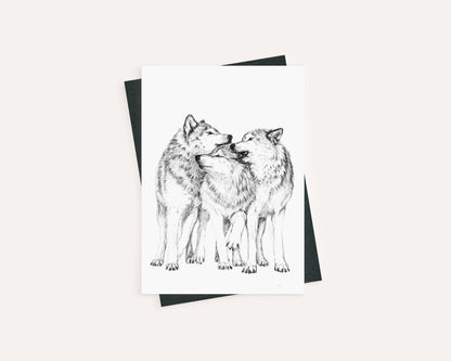 Wolf Pack - Greeting Card