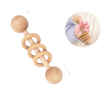 Hochet en bois pour bébé