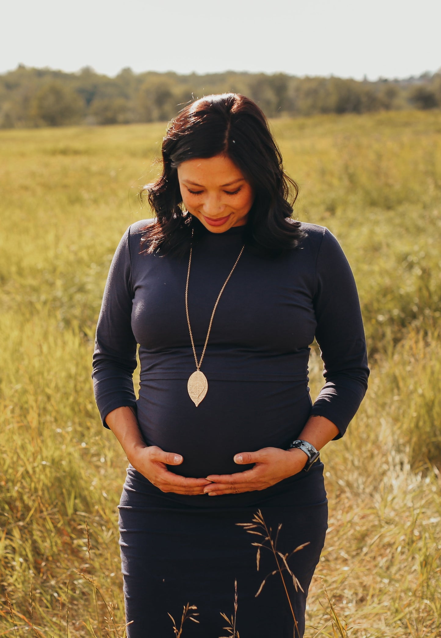 Taryn 3/4-Sleeve Maternity and Nursing Dress