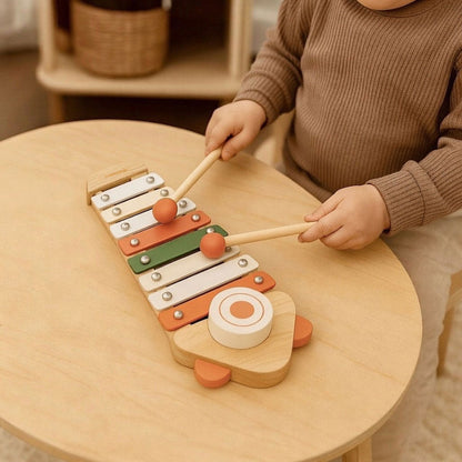 Xylophone en bois - Jouet musical à 8 touches pour enfants