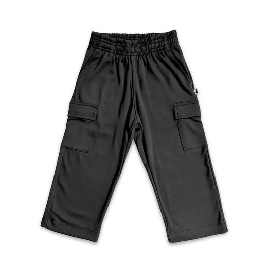 Pantalon cargo en bambou pour jeunes | Noir