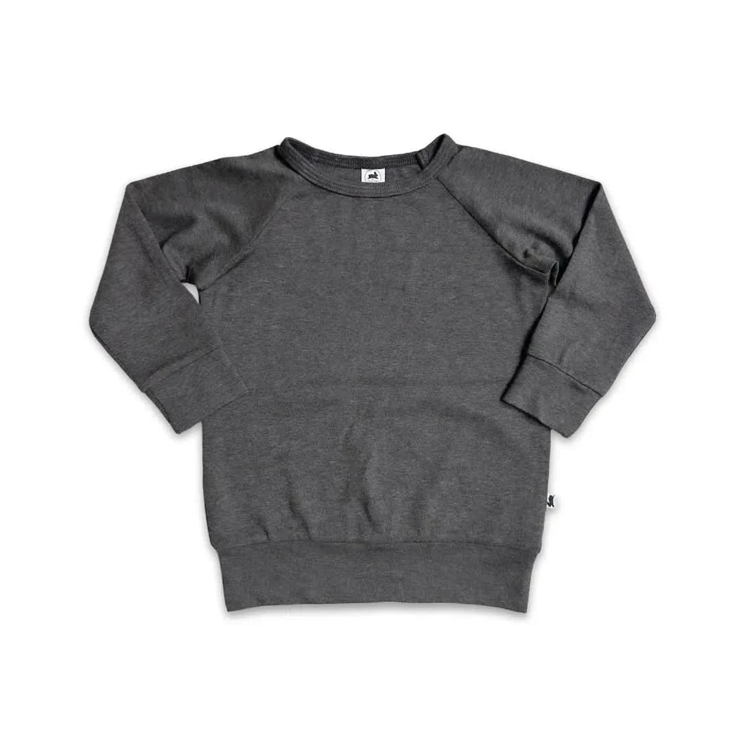 Youth Bamboo Raglan Pullover | Ash