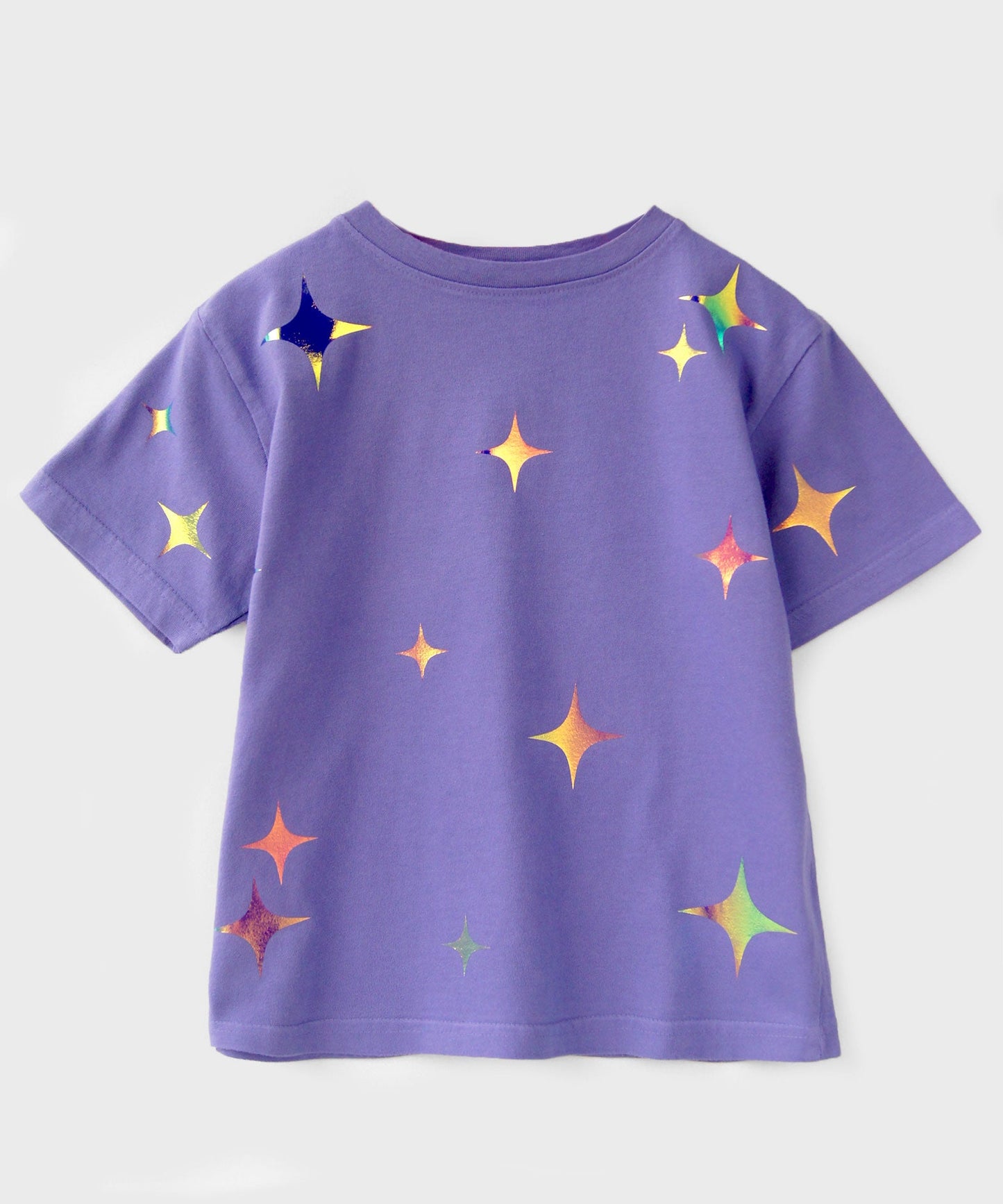 T-shirt enfant violet scintillant